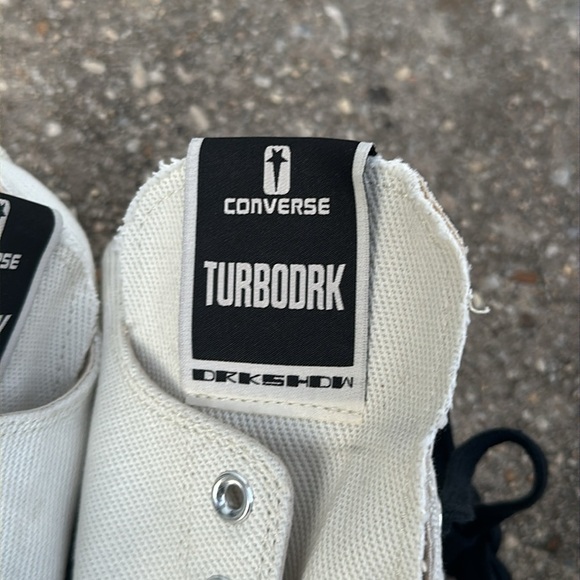 NEW The Rick Owens DRKSDHW X CONVERSE TURBODRK chuck 70 shoes size M 13 W 15 - Picture 7 of 9